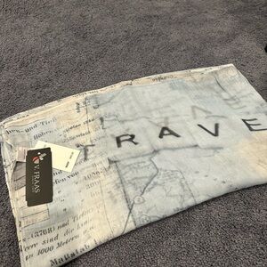 V. FRAAS Light Blue Travel Scarf